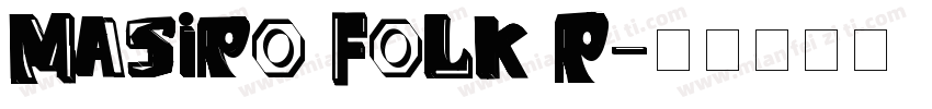 Masiro Folk R字体转换